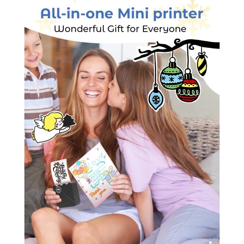 Phomemo M02S Bluetooth Pocket Thermal Printer 300dpi Portable Handheld Inkless