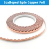 ARTKINGTO Scalloped Copper Foil Tape for Stained Glass, DIY Handicrafts,