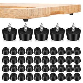 jojofuny 120Pcs Cutting Board Feet Rubber Feet Round Non Slip Rubber Feet with Stainless Screws for Cutting Board Furniture Electronics Kitchen Appliances