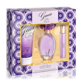 GUESS Girl Belle Eau de Toilette 3 Piece Gift Set - Perfume Spray 3.4 Fl. Oz., Travel Spray 0.5 Fl. Oz., & Body Lotion 6.7 Fl. Oz.
