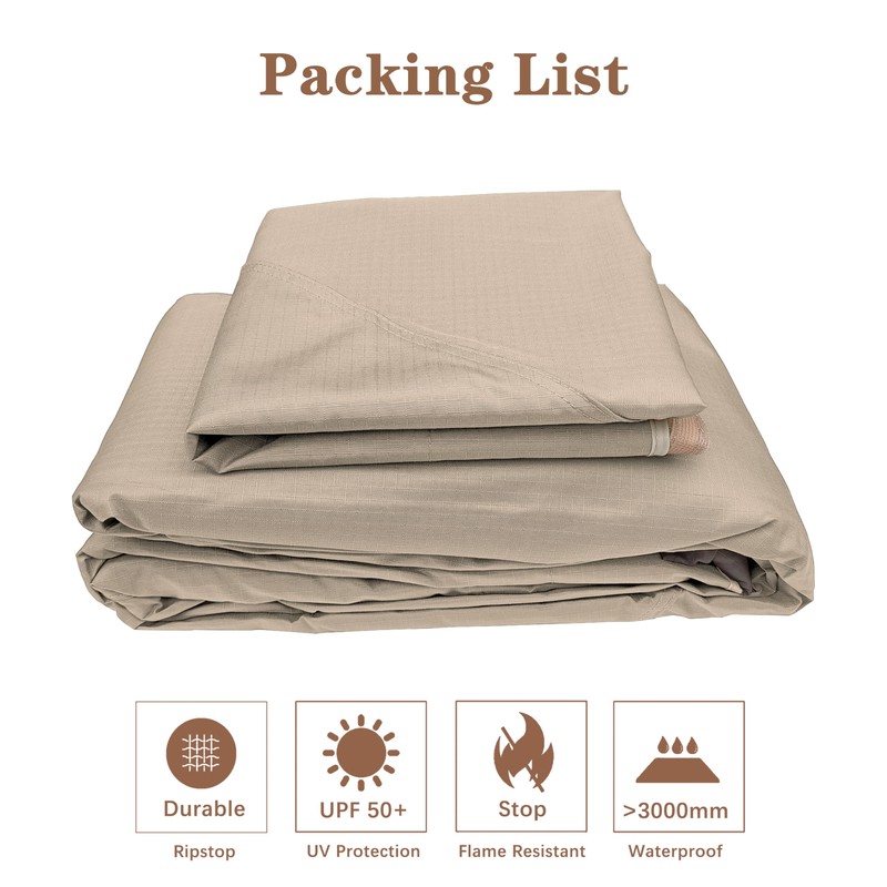 SCOCANOPY Replacement Cover Fit for 10X12 Ft Eagle Brooke Soft