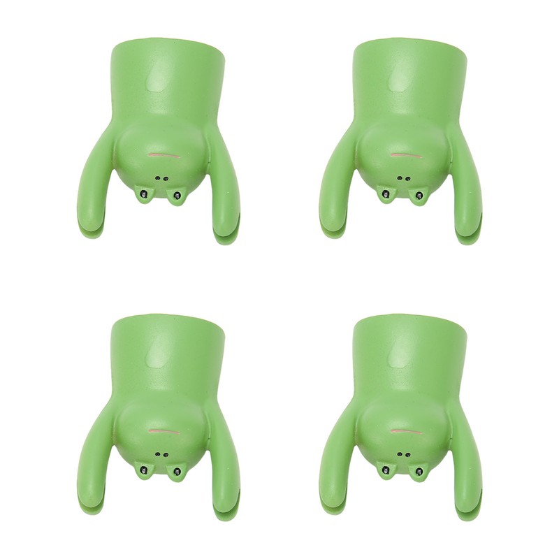 4Pcs Desktop Card Holder Resin Cartoon Animal Shape Cute Message