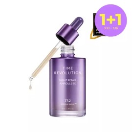 MISSHA [LIVE단독패키지][미샤] 타임 레볼루션 나이트 리페어 보랏빛 앰플 70ml [LIVE Exclusive Package][Missha] Time Revolution Night Repair Purple Ampoule 70ml