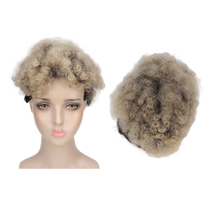 Short Curly Wig Fashion Soft Breathable Adjustable Cosplay Accessory Synthetic