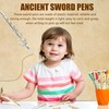 30 Pack Ancient Sword Pens Cool Sword Shaped Gel Ink