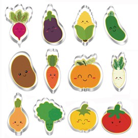 12pcs Vegetable Cookie Cutters set, Stainless Steel Fondant Cutters Set Pastry Biscuit Baking Clay DIY tools,By MrCookie