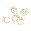 100Pcs Gold Paper Clips Cute Shape Stainless Steel Multifunction Metal