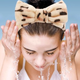 6 Pack Spa Headband for Women Skincare Makeup Headband Soft Coral Fleece Bow Hairband Party Favors Goody Bag Stuffers Christmas Stocking Stuffers for Woman Teen Adult Spa Gifts For Women Gifts