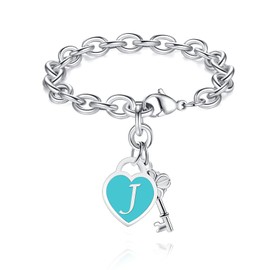 AryaHozel Stocking Stuffers for Teens Jewelry Teen Girls Gift Ideas Initial Heart Charm Bracelets Women Birthday Teenage Girl Gifts Trendy Stuff Unique Christmas Valentines Her Easter Basket
