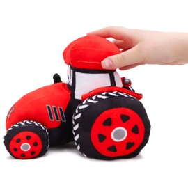 Toyland® Tractor agrícola de Peluche de 21 cm (8 Pulgadas) - 1 al Azar - Decoración de Dormitorio para niños