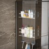 Nynelly Over The Door Shower Caddy, Acrylic Shower Caddy Shelf