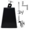 Seteol 6" Cowbell and Cowbell Clamp, Cowbell for Drum Set,