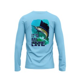 Made in USA Fishing Shirts for Men Lightweight Dri Fit UPF 40+ Sun Protection Long Sleeve Quick Dry Running Hiking Tshirts