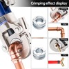 IBOSAD Hydraulic Copper Pipe Tube Fittings Crimping Tool with 1/2",3/4"