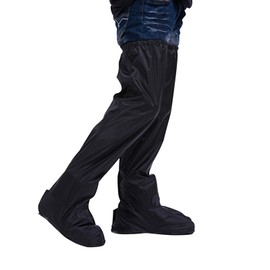 Cycling Waterproof Rain Shoe Cover Over Knee Long Leg Boot Shoe Snow Gaiter Cover for Biking Motorcycle Kids Adults (L)