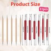 JJUNW 11PCS Clay Sculpting Tools, Double-Ended Stainless Steel Polymer Clay
