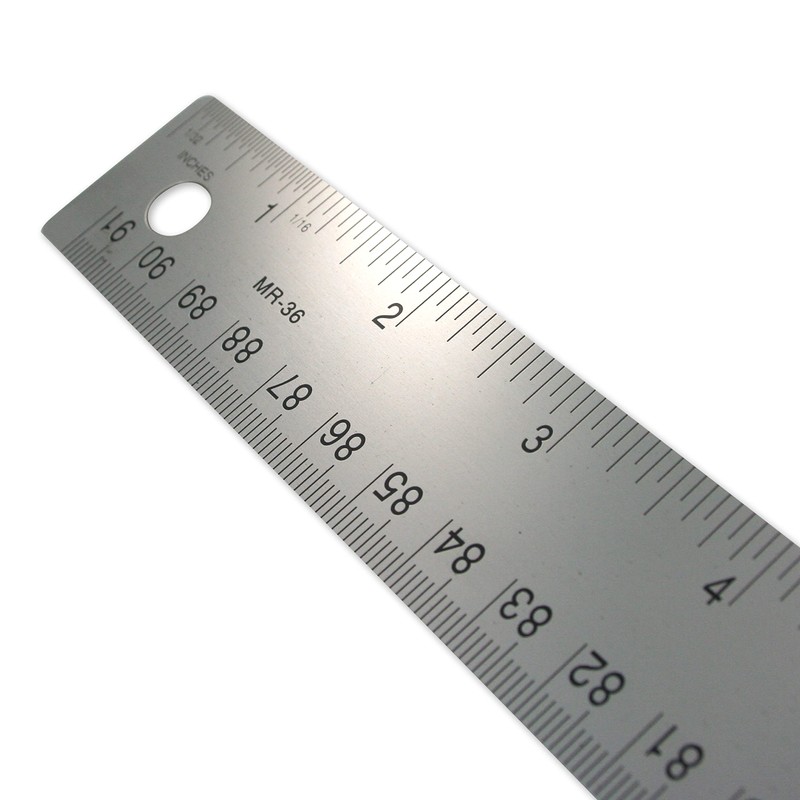 Westcott 10414 Stainless Steel Metal Ruler with Non-Slip Cork Base,