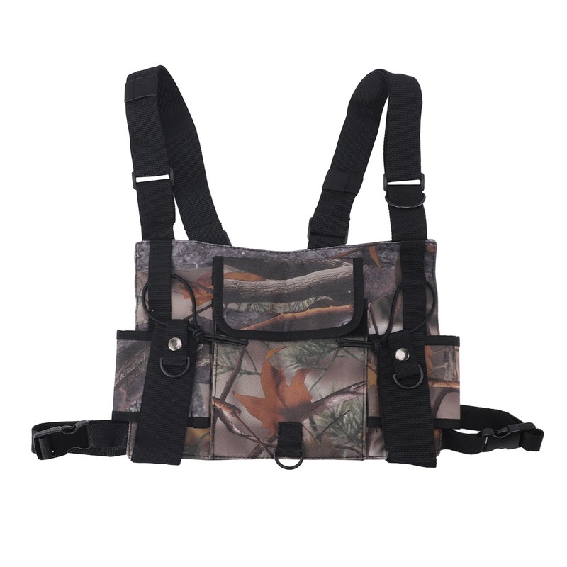 Radio Chest Harness Chest Front Pack Pouch Vest Rig Radio