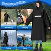 Faneam Rain Poncho Men Women Waterproof Rain Poncho for Bicycle