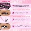 Eefofnn DIY Lash Extension Kit Spikes Lash Clusters Wispy Eyelash