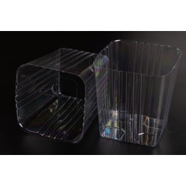 Clear Plastic Liners for Wood Boxes (4”x 4.75”) l Inserts for Planters (Sell in Pack of 12) (to fit Square 5" Planter) (L050505)