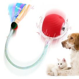 TZQFROCE Interactive Cat Toy Ball Dog Toy Ball Electric Cat Toy Electric Cat Ball Rolling Ball with Tail for Cats 3 Working Modes 360° Rolling Smart Ball