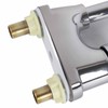 G1/2 Bathroom Basin Faucet Hot and Cold Water Mixer Dual‑Hole