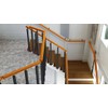 34/36/38/40/42in Side Mount Stair Railing Posts, Indoor Outdoor 270°Adjustable Metal