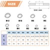 900Pcs Washers for Screws & Bolts, Flat Penny Washers Stainless