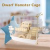 Cycodo 8 in 1 Acrylic Hamster Cage,2-Tier Dwarf Hamster Cage