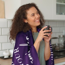 Peliny Chrid Gifts for Women Blanket 50 * 60, Birthday/Inspirational/Get Well/Friendship/Thank You Gifts for Women/Girls/Friends/Mom/Grandma, Sometimes You Forget Your Awesome Purple Blanket 50 * 60
