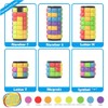 Magic 3D Puzzle Cube Rainbow Fidget Toys Cylinder Rotate Slide