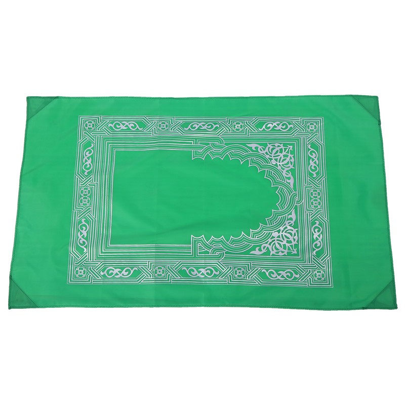 4Pcs Portable Zipper Bag Compass Muslim Prayer Mat Carpet Worship