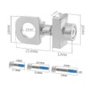 Gorise Pack of 2 Bicycle Chain Tensioners, Ideal for Single