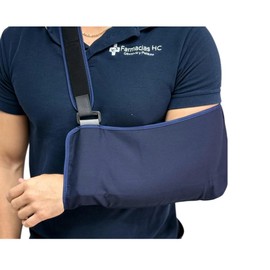 Health Care Cabestrillo de Lona Dubetina, Ajustable para Adulto e Infantil, para Brazo Izquierdo y Derecho, Reduce el Dolor, Soporte para Hombro, Transpirable, Ideal para Fracturas y Lesiones