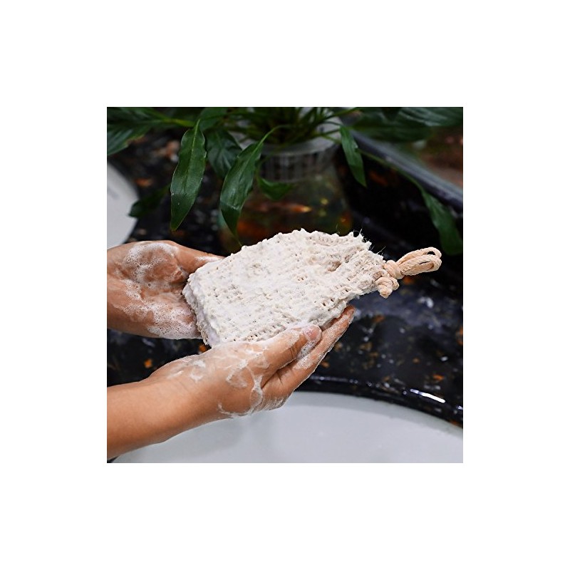 BBTO 10 Pack Exfoliating Natural Sisal Soap Bag Pouch Soap