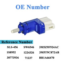 I Little Bamboo Brake Light Switch Compatible with Ford F-150 Freestyle Explorer 3M5T9C872AB 1224326, Stop Lamp Switch Replacement for Lincoln, SW6546 Cruise Control Release Switch 3M5Z9F924AC SLS456