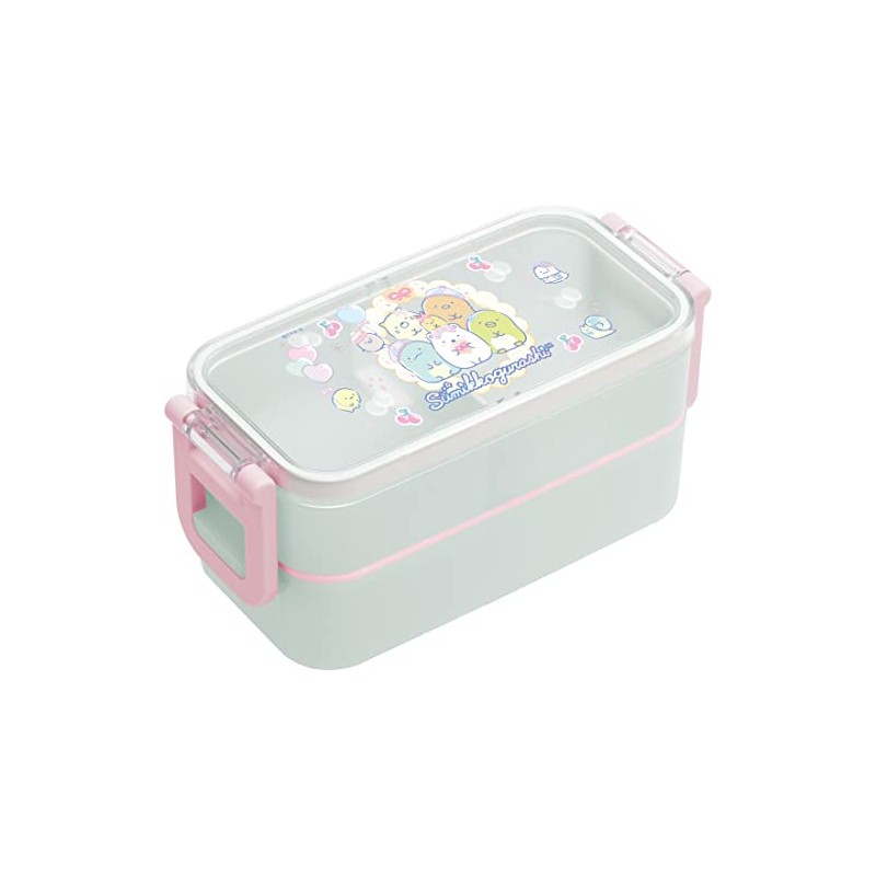 San-X Sumikko Gurashi Lunch Market 2-Piece Lock Chopsticks Lunch Box
