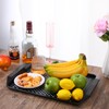 2 Pcs Large Non Slip Serving Tray with Grippy Dots,