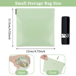 Snap Closure Leather Organizer Pouch 3PCS Waterproof Leather Purse Organizers for Inside Purse Mini Portable Cosmetic Bags Multifunctional Travel Storage Bag for Cosmetics Jewelry Cards Coin(3 Colors)