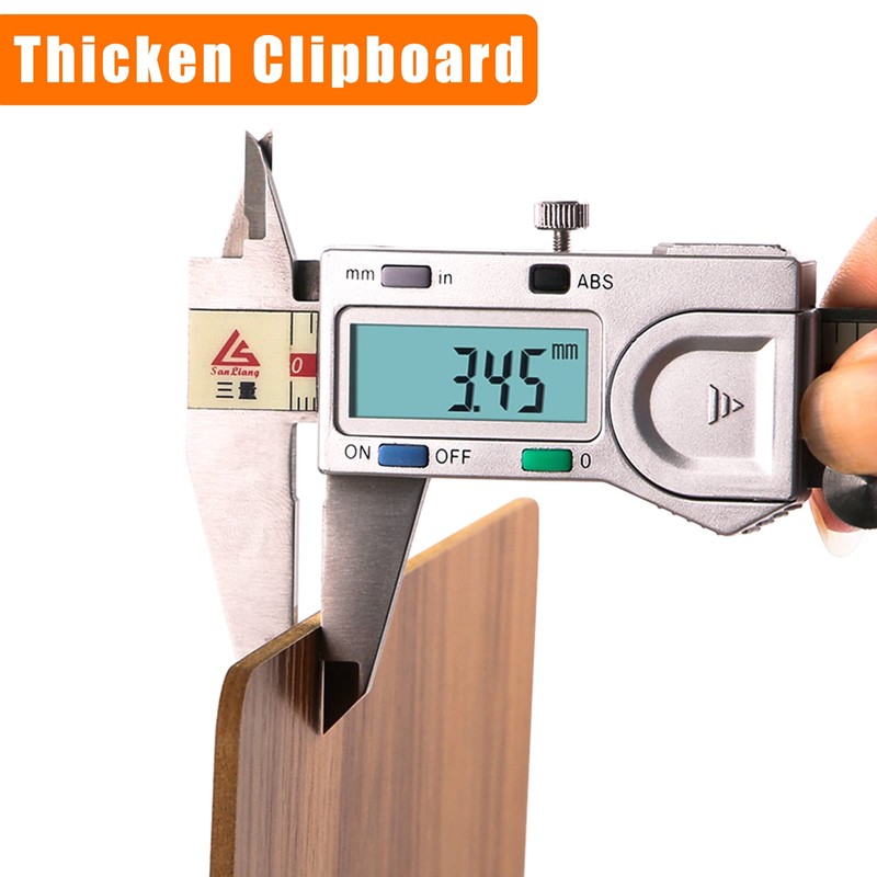 A6 Clipboard,6 Pack Mini Clipboard with Low Profile Clip,A6 Wooden