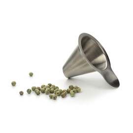 RSVP International Endurance Collection Kitchen Funnel, Peppercorn, Stainless Steel