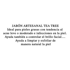 3 Jabones Artesanales Tea Tree Infecciones Piel Saponificado