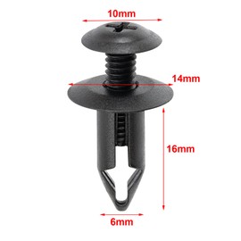 OAUTOO 30PCS 6mm Push-Type Retainer Clips for Nissan & Infiniti 66860-01W01, GM 94051993