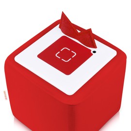 Sleeve for Toniebox, with Cover for Tonie Ears, Stain-Resistant, Red