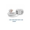 Mr. Gadget's Solutions 3 Way 1.4 Metre Cube Extension Socket