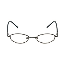 Calabria FlexPlus Collection Designer Eyeglasses Model 96 in Gunmetal 43mm DEMO LENS
