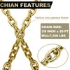 A A IN Transport Binder G80 Tow Chain 3/8" x