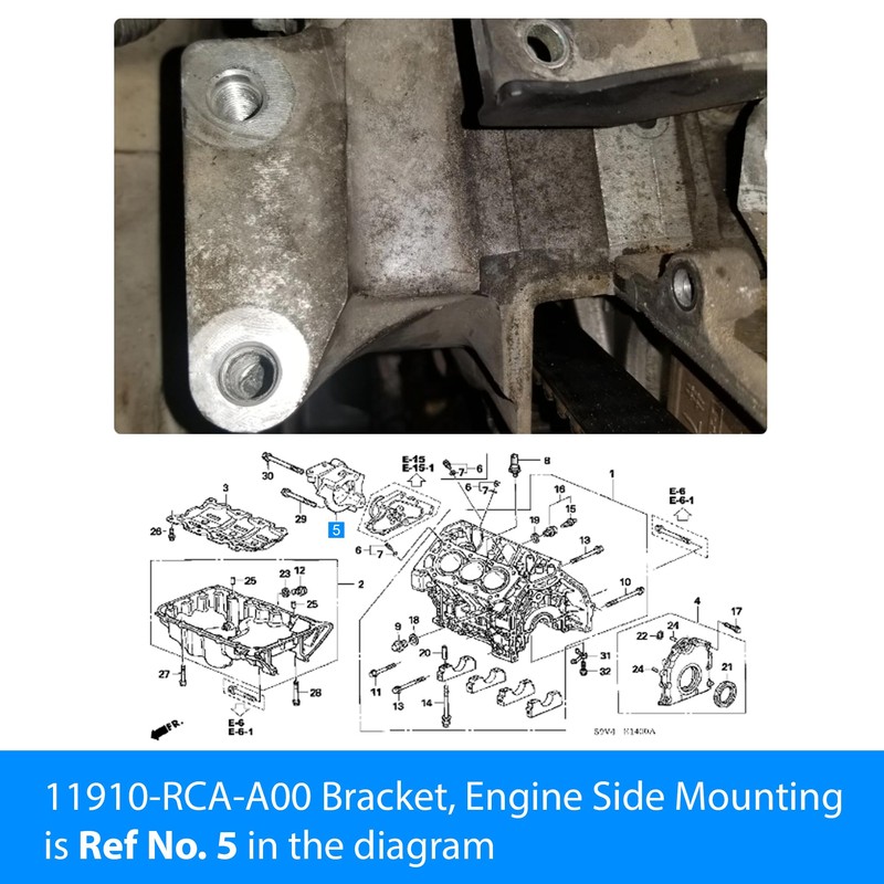 Fit for Honda Accord Engine Motor Mount RCA Bracket w