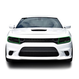 BOGAR TECH DESIGNS Full Headlight Head Light Tint Kit Compatible with Dodge Charger 2015-2023, Dark Smoke